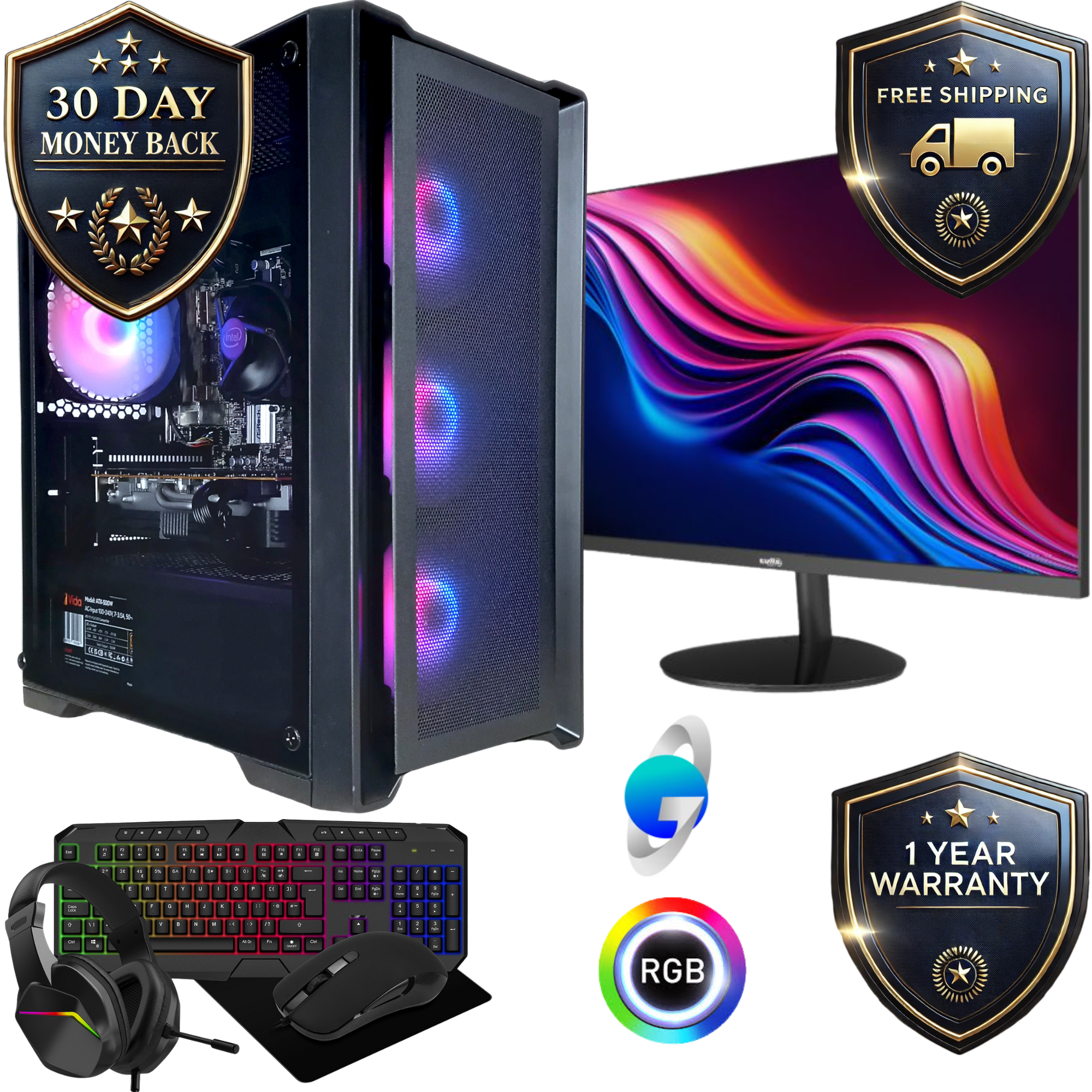 Plug & Play | Sagittarius Gaming PC | Intel Core i3 10100f | Nvidia RTX 3050