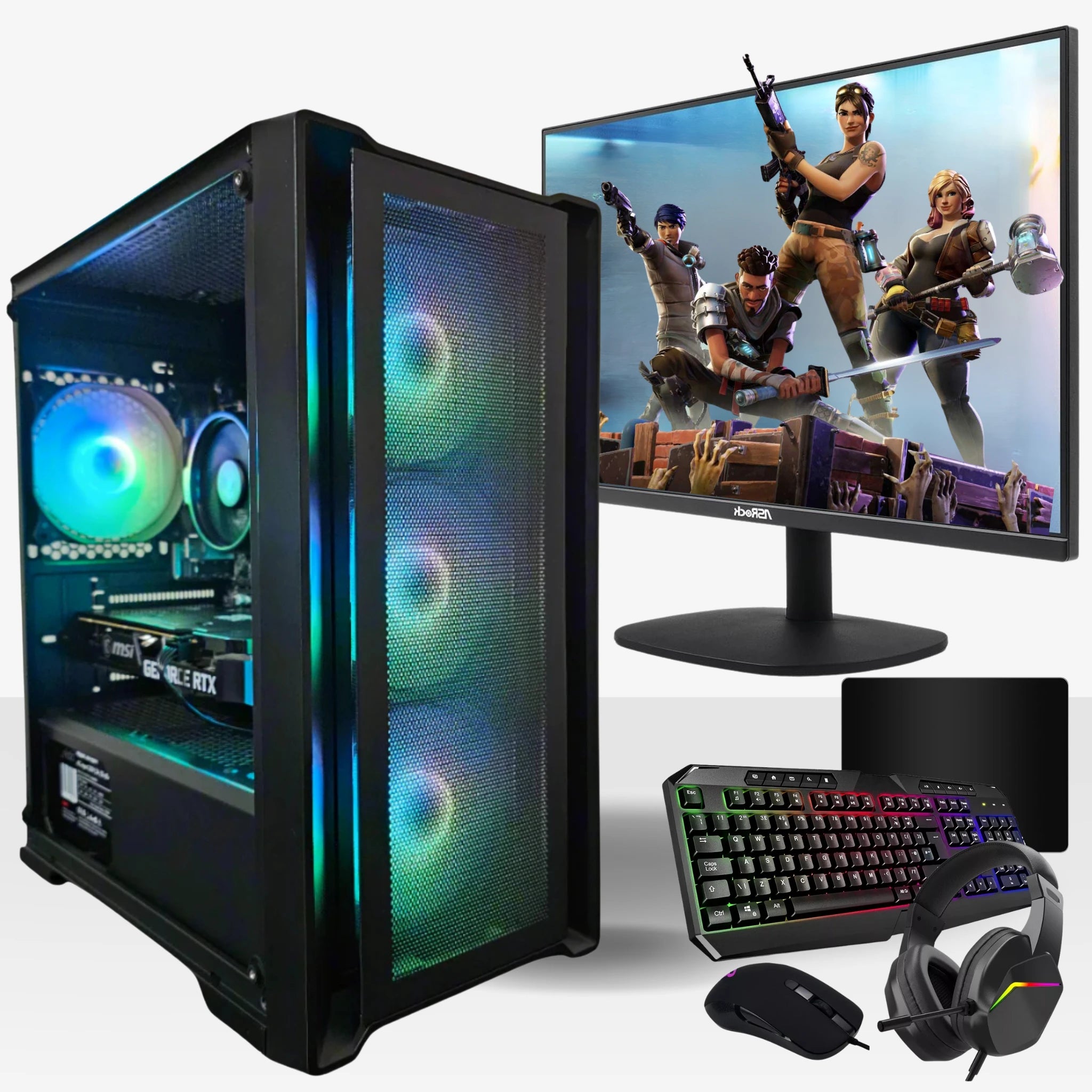 Taurus Gaming PC Bundle | AMD Ryzen™ 5 4500 | NVIDIA® GeForce RTX™ 3050 | 16GB DDR4 RAM | 512GB M.2 NVMe SSD