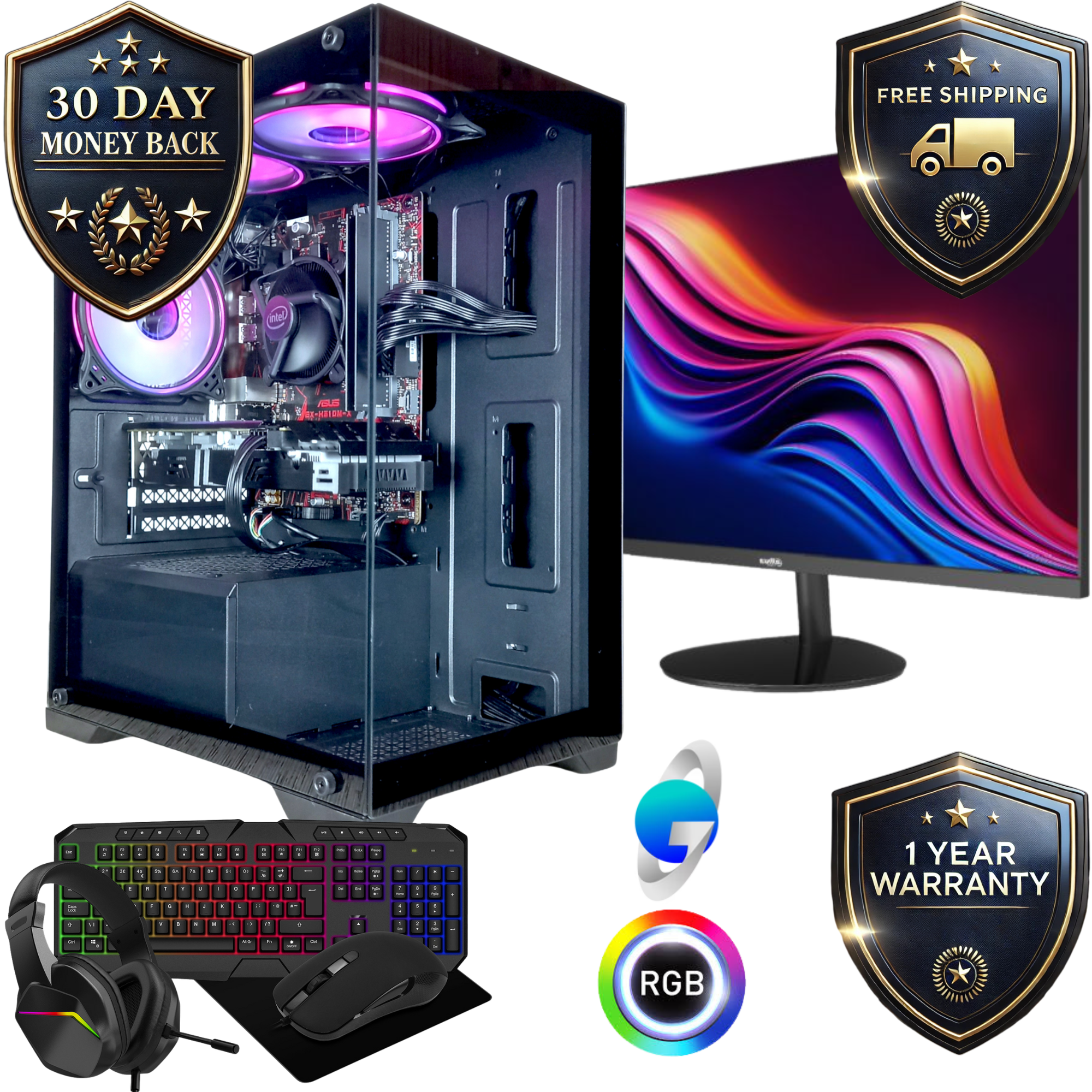 Plug & Play | Capricorn Gaming PC | Intel Core i5 8400 | Nvidia GTX 1660