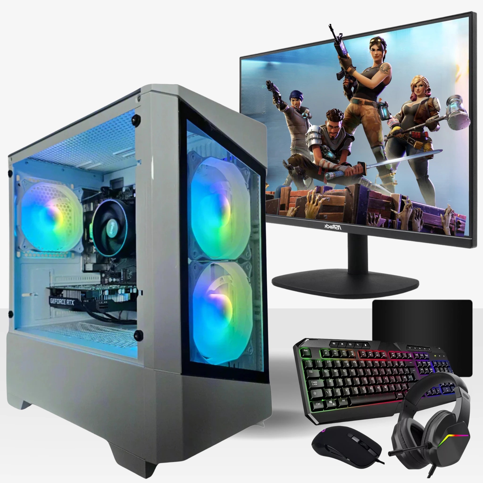 Aries Gaming PC Bundle | Intel® Core™ i5-8500 | NVIDIA® GeForce GTX™ 1660 | 16GB DDR4 RAM | 512GB SSD