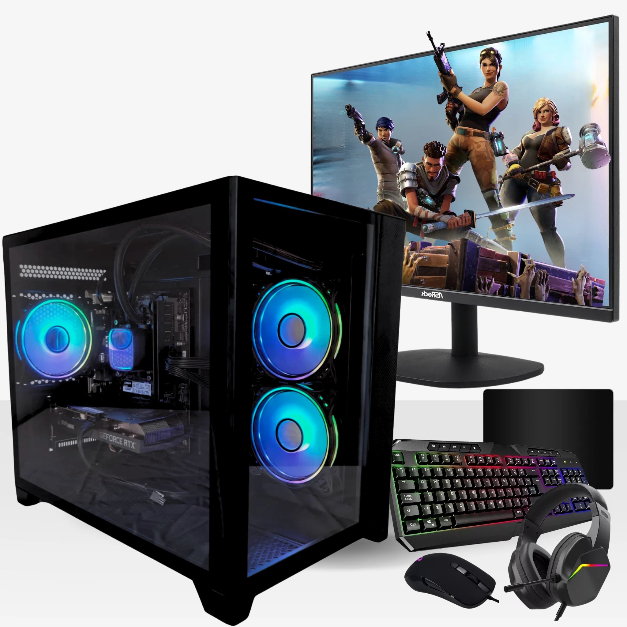 Leo Gaming PC Bundle | AMD Ryzen™ 5 7600X | NVIDIA® GeForce RTX™ 5070 | 16GB DDR4 RAM | 1TB M.2 NVMe SSD