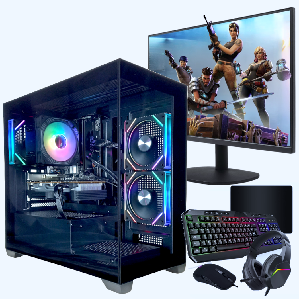 Aquarius Gaming PC Bundle | Intel® Core™ i5-10500 | NVIDIA® GeForce RTX™ 2060 | 16GB DDR4 RAM | 1TB M.2 NVMe SSD