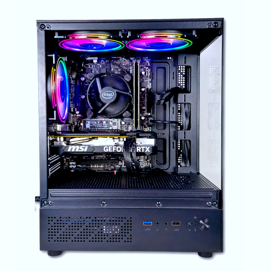 Sagittarius Gaming PC Bundle | Intel® Core™ i3-10100F  | NVIDIA® GeForce RTX™ 3050 | 16GB DDR4 RAM | 512GB M.2 NVMe SSD