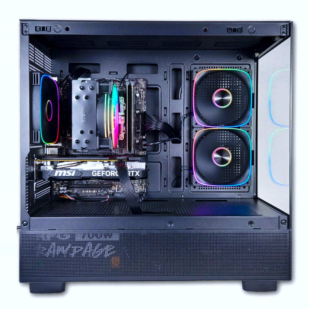 Taurus Gaming PC Bundle | AMD Ryzen™ 5 4500 | NVIDIA® GeForce RTX™ 3050 | 16GB DDR4 RAM | 1TB M.2 NVMe SSD