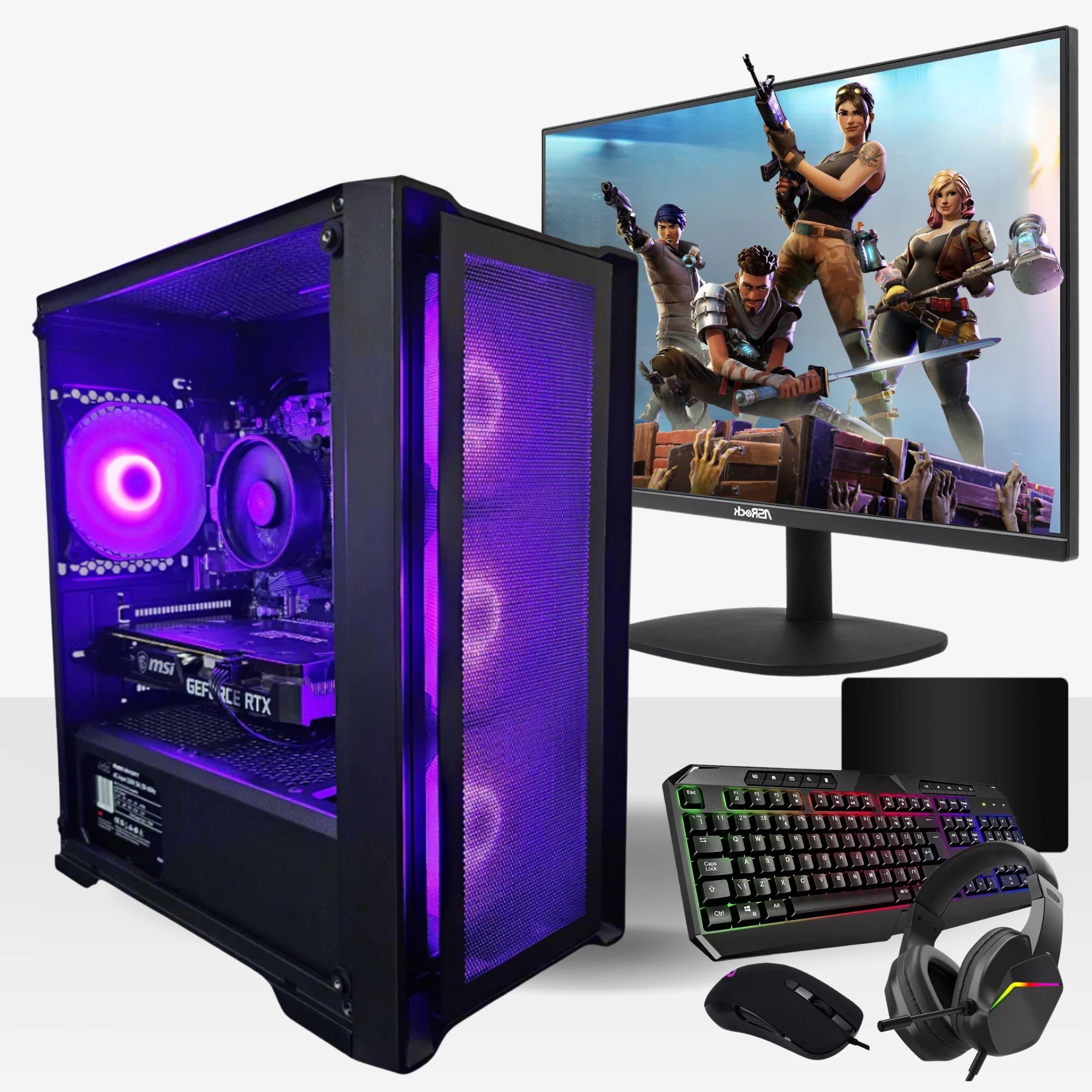 Sagittarius Gaming PC Bundle | Intel® Core™ i3-10100F  | NVIDIA® GeForce RTX™ 3050 | 16GB DDR4 RAM | 512GB M.2 NVMe SSD