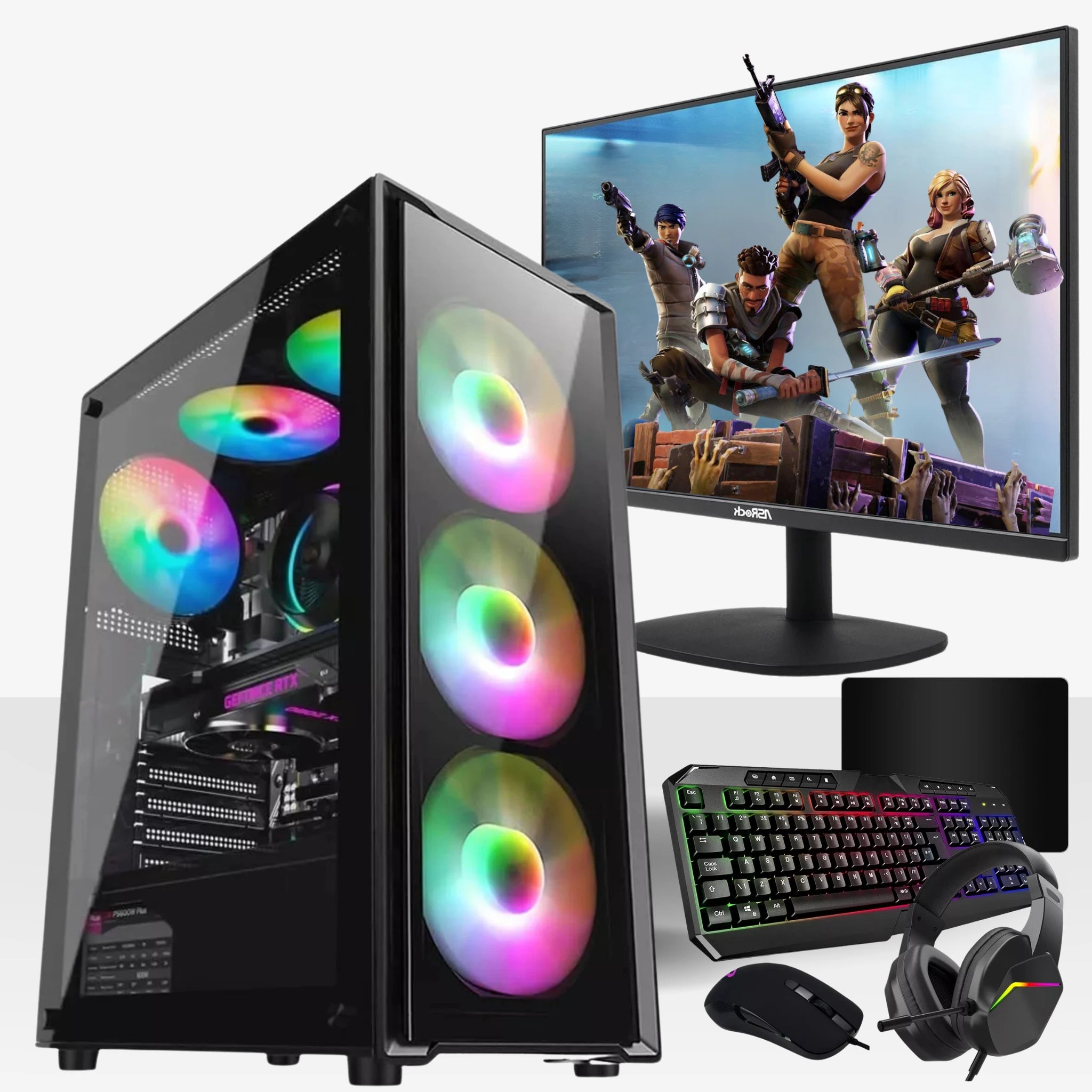 Scorpius Gaming PC Bundle |  Intel® Core™ i5-10400F | NVIDIA® GeForce RTX™ 3050 | 16GB DDR4 RAM | 1TB M.2 NVMe SSD