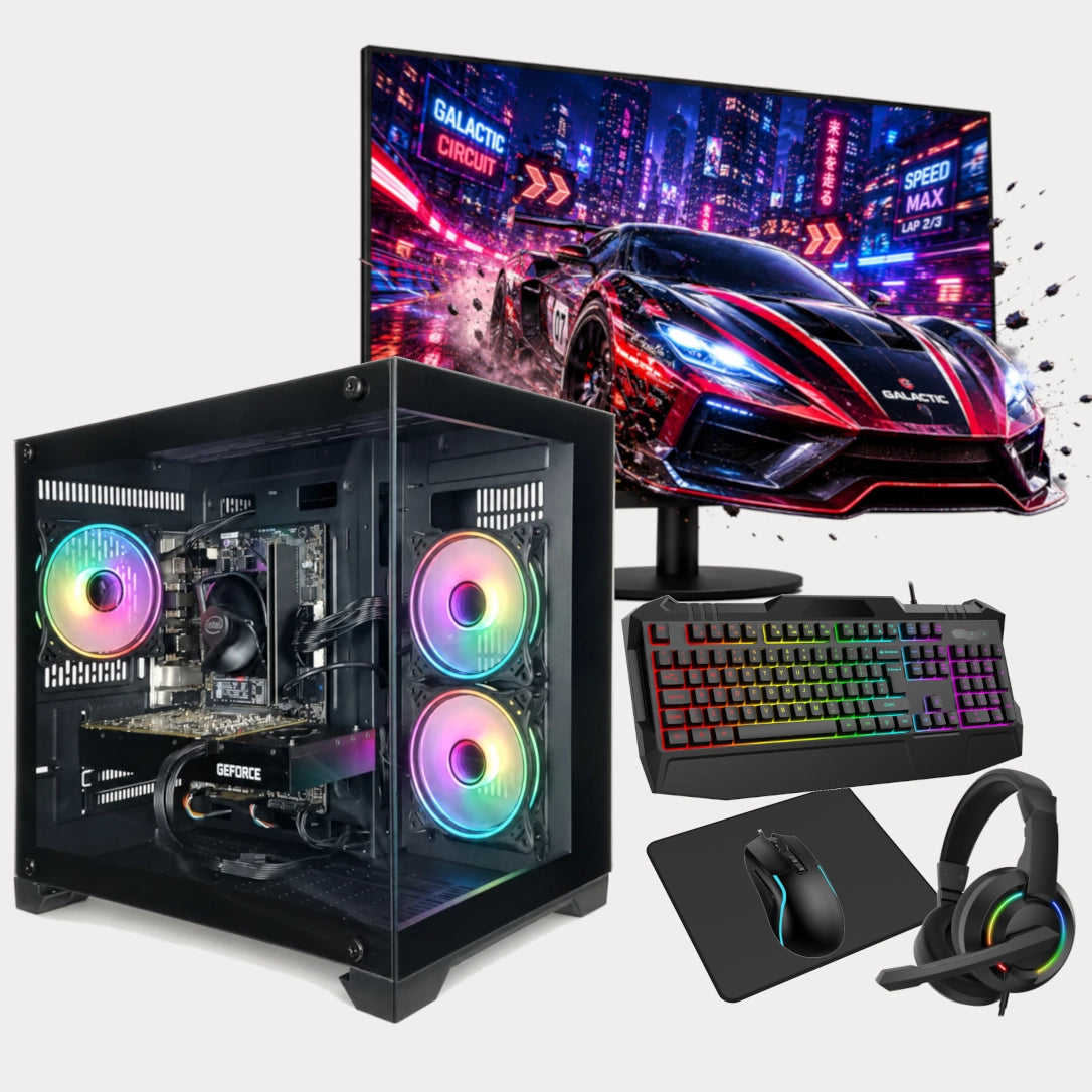 Aries Gaming PC Bundle | Intel® Core™ i5-9400f | NVIDIA® GeForce GTX™ 1660 | 16GB DDR4 RAM | 512GB SSD