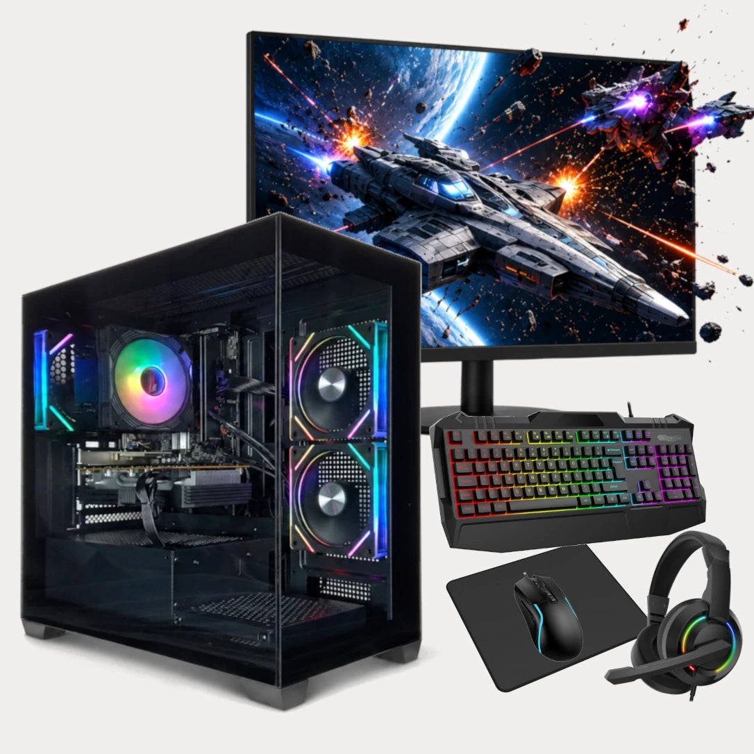 Capricornus Gaming PC Bundle | Intel® Core™ i5-9500 | NVIDIA® GeForce GTX™ 1070 | 16GB DDR4 RAM | 512GB SATA SSD