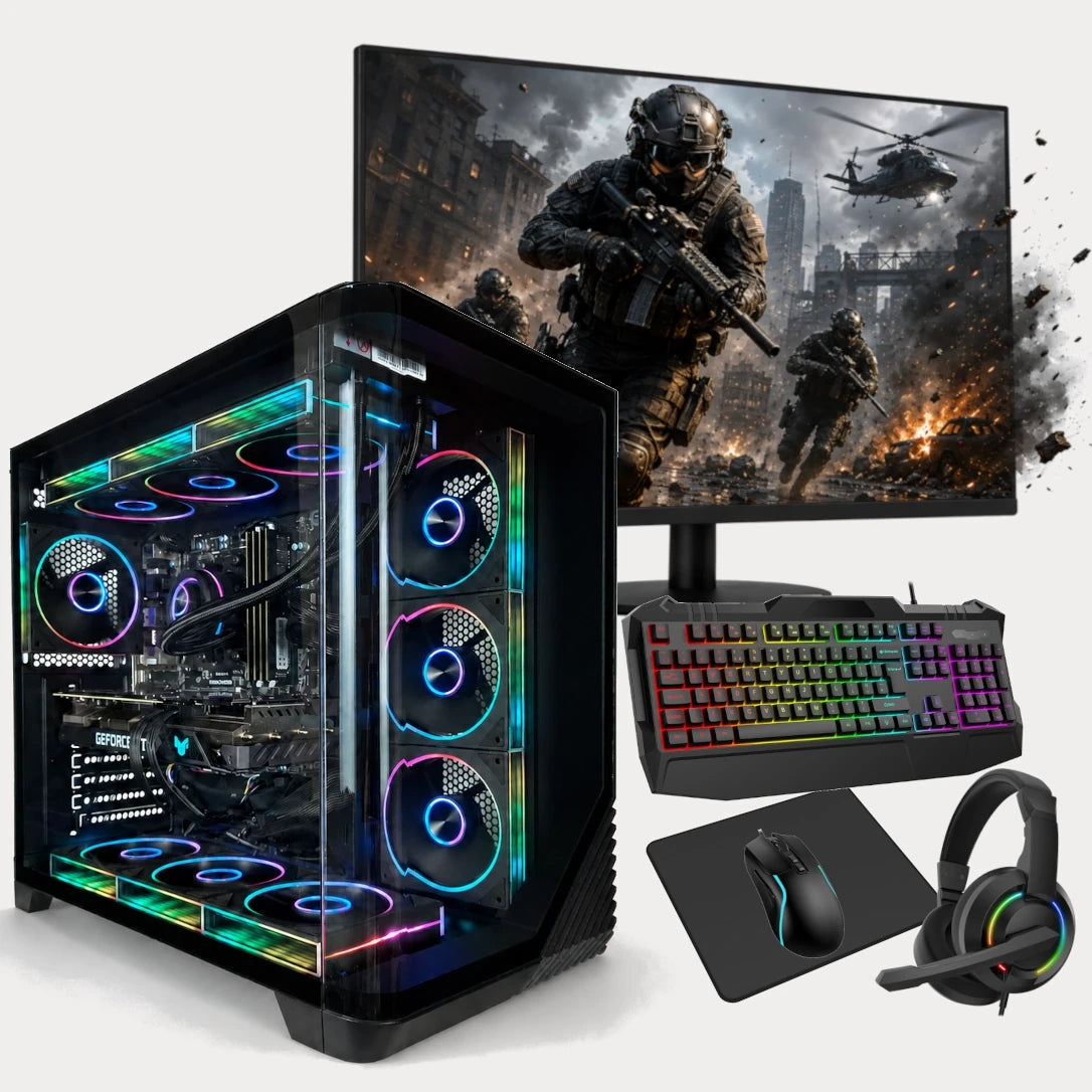 Cepheus Gaming PC Bundle | AMD Ryzen™ 5 9600X | NVIDIA® GeForce RTX™ 5070 | 32GB DDR5 RAM | 2TB M.2 NVMe SSD