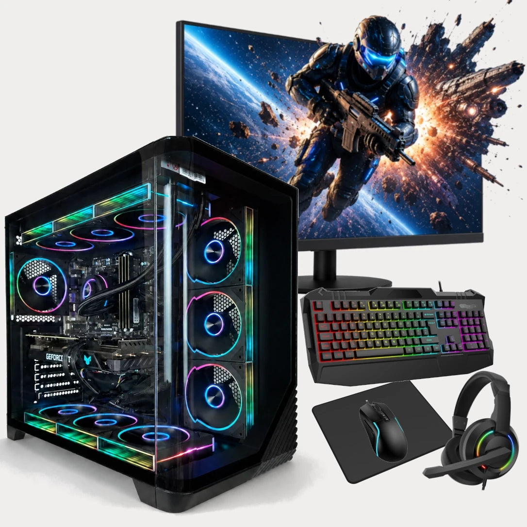Hydrus Gaming PC Bundle | Intel® Core™ i5-14600KF| NVIDIA® GeForce RTX™ 5070 | 32GB DDR4 RAM | 2TB M.2 NVMe SSD