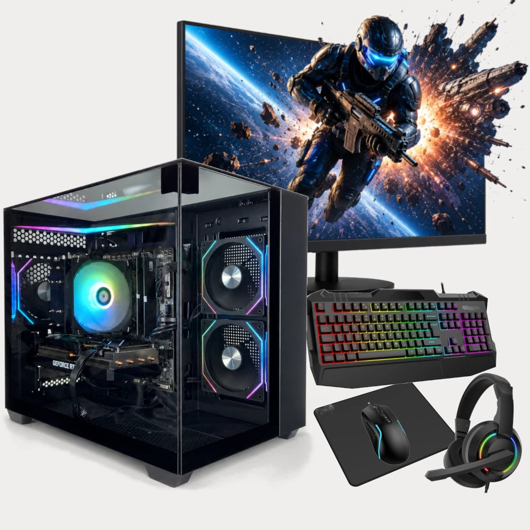 Ophiuchus Gaming PC Bundle | AMD Ryzen™ 7 5700X | NVIDIA® GeForce RTX™ 5060 | 16GB DDR4 RAM | 1TB M.2 NVMe SSD