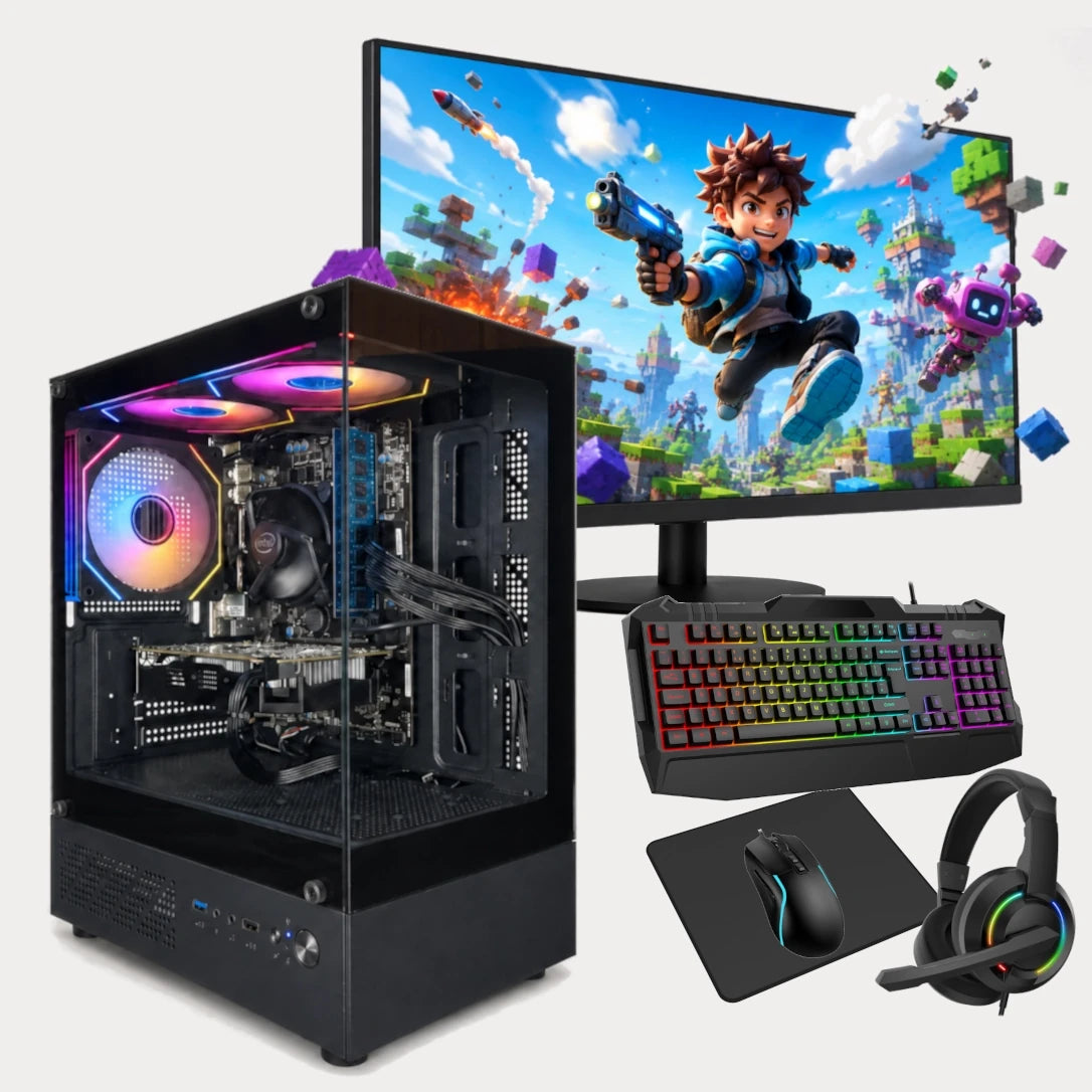 Pisces Gaming Bundle | Intel® Core™ i3-9100f | NVIDIA® GeForce GTX™ 1060 | 16GB DDR4 RAM | 512GB SATA SSD